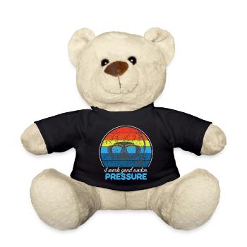 Taucher Tauchen Design Schnorcheln - Teddy - Schwarz - Vorne