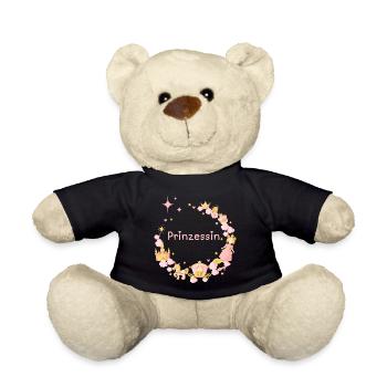 Prinzessin - Die hübsche Prinzessin mit Krone Pink - Teddy - Schwarz - Vorne