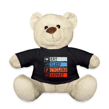 Cyclist Bike Road Cyclist - Teddy Bear - black - Front