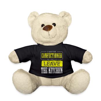 Konditorei Cupcake Gebäck Süßigkeiten - Teddy - Schwarz - Vorne