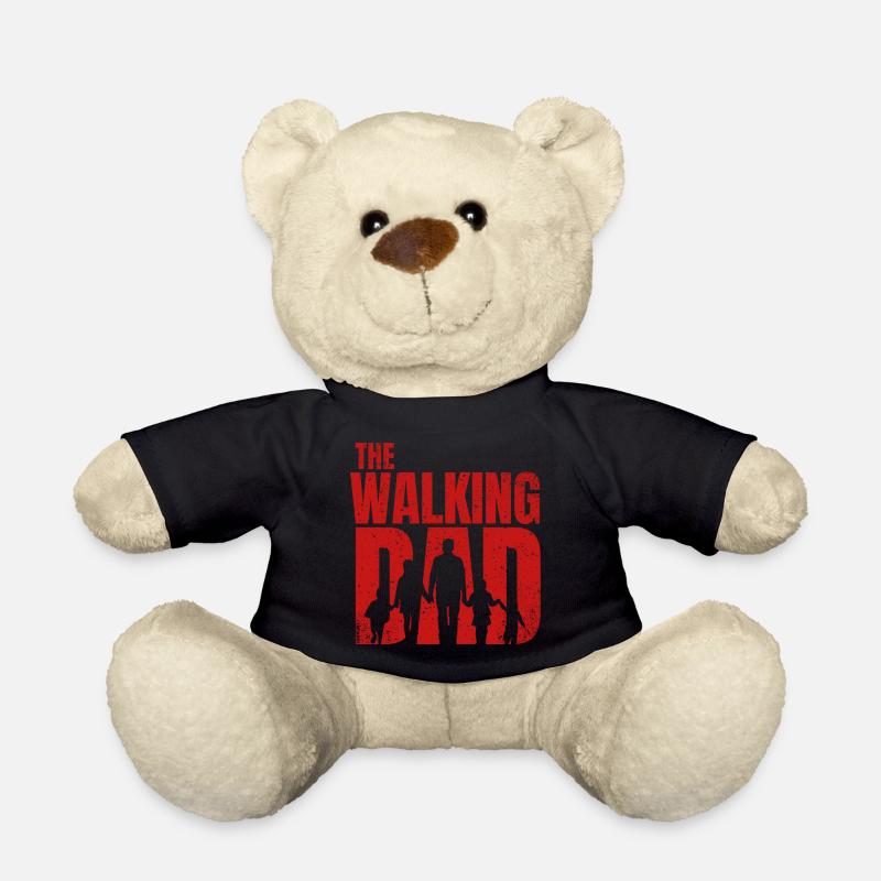 The Walking Dad - Papa marchand enfants (rouge) - Nounours - noir