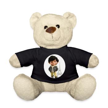 EIFFELTURM - Lächelnder Junge - Tourist - Teddy - Schwarz - Vorne