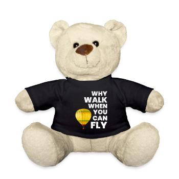 Heißluftballonfahrt Hopper Ballonfahrt Ballonfahrer - Teddy - Schwarz - Vorne