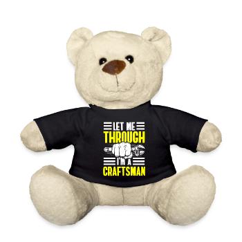 Tool profession carpenter master builder - Teddy Bear - black - Front