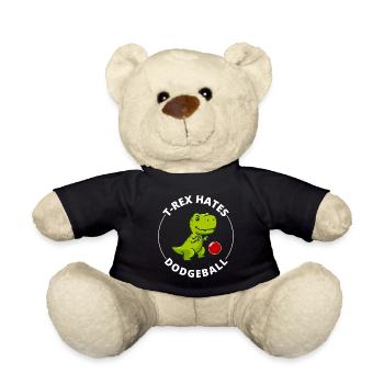 Dodgeball T-rex dinosaure t rex Dino tyrannosaurus - Nounours - noir - Devant