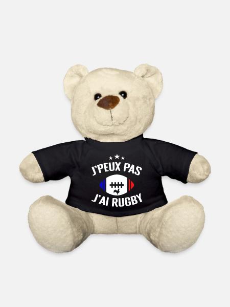 Je Peux Pas J'ai Rugby - Nounours - noir