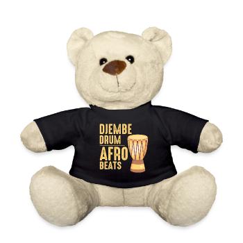 Djembé Player Drummer Music Drum Musicien - Nounours - noir - Devant