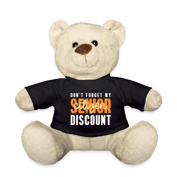 Pension Pensioner Pension Work - Teddy Bear - black - Front