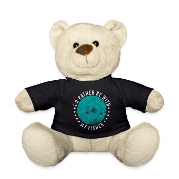 Fish under water - Teddy Bear - black - Front