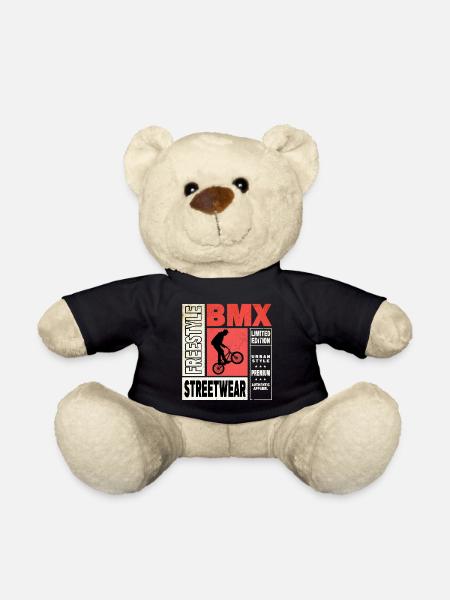 BMX Fahrrad Biker Stunt Trick Freestyle Vintage - Teddy - Schwarz