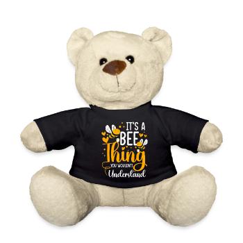 Honey Flower Insects Species Protection - Teddy Bear - black - Front