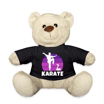 karaté, karatéka, karaté sport - Nounours - noir - Devant