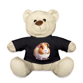 cute guinea pig - Teddy Bear - black - Front