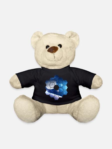 Space | Planets, geometric figures - Teddy Bear - black