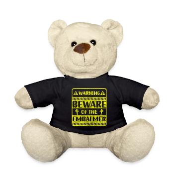 Undertaker work coffin corpse - Teddy Bear - black - Front
