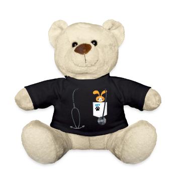 School Career Day Outfit Veterinarian Costume - Teddy Bear - black - Front