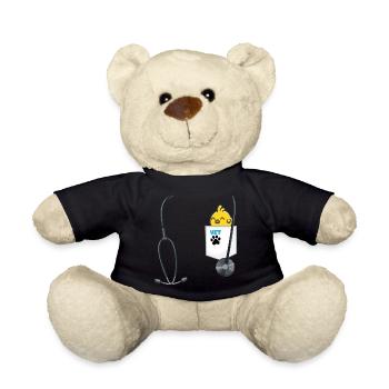 Veterinarian Costume for Boys Career Day Outfit - Teddy Bear - black - Front