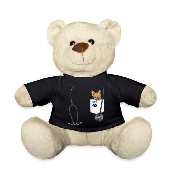 Veterinarian Costume School Career Day Outfit - Teddy Bear - black - Front