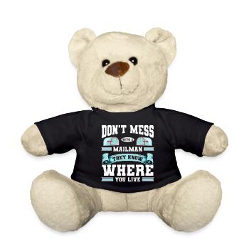 Post Courier - Teddy Bear - black - Front