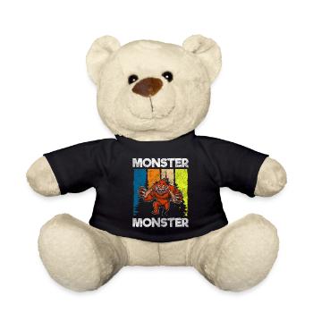 Monsters scare terrifying disguise - Teddy Bear - black - Front