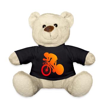 Vélo de route Cycliste de route Femmes Hommes Cyclisme sur route - Nounours - noir - Devant