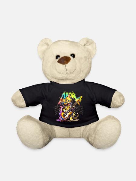 Meow-Kätzchen aus Metall – Regenbogen - Teddy - Schwarz