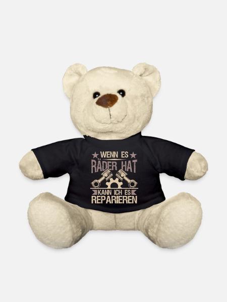 Werkstatt Autoschrauber Mechaniker - Teddy - Schwarz