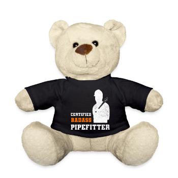 Lustige Pipefitter Dampfer - Teddy - Schwarz - Vorne