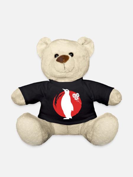 Pinguin Silhouette Japanisch - Teddy - Schwarz