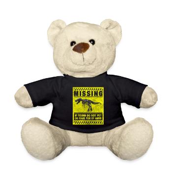 Dinosaure fossile Triceratops Enfance - Nounours - noir - Devant