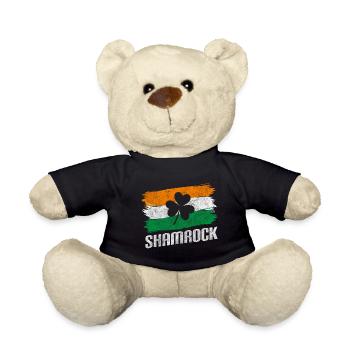 Motivation Happy Optimist Lucky Symbol - Teddy Bear - black - Front
