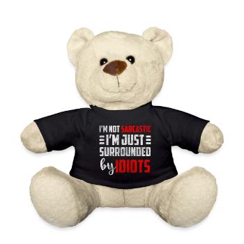 Black Humor Party WItz - Teddy Bear - black - Front