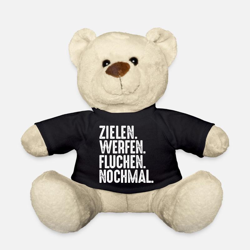 Zielen Werfen Fluchen Nochmal Spruch Bouler - Teddy - Schwarz