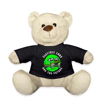 Elektromobilität Auto Strom Klimaschutz - Teddy - Schwarz - Vorne