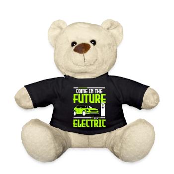 Elektromobilität Auto Klimawandel - Teddy - Schwarz - Vorne