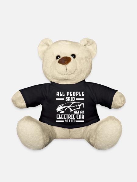 Elektromobilität Beschleunigung Strom Klimawandel - Teddy - Schwarz