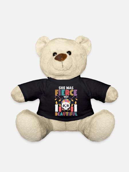 Dia de Muertos Bunt Muertos Skelett - Teddy - Schwarz