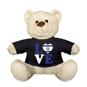 Liebe Israel - Teddy - Schwarz - Vorne