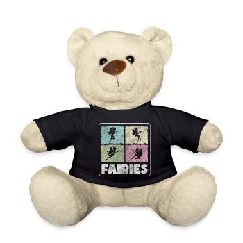 Elf Fairy Tale Princess Wand - Teddy Bear - black - Front