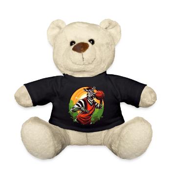 Basketballer Zebra - Teddy - Schwarz - Vorne