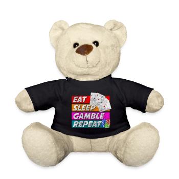 Card Players Casino Blackjack Poker - Teddy Bear - black - Front