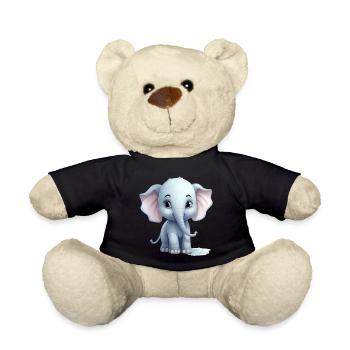 Cute Elephant Baby - Teddy - Schwarz - Vorne
