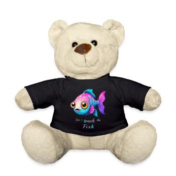 Süßer bunter Fisch - Teddy - Schwarz - Vorne