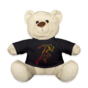 Hommes Cross Country Running Jogging Femmes - Nounours - noir - Devant