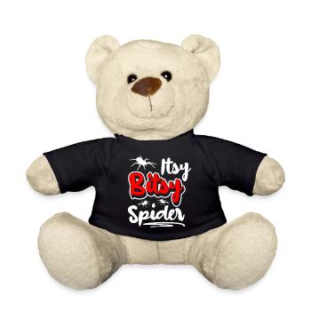 Spinnen Halloween Seidenfäden - Teddy - Schwarz - Vorne