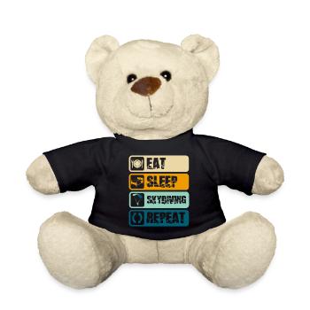 Fallschirmspringen Himmel Freifall - Teddy - Schwarz - Vorne