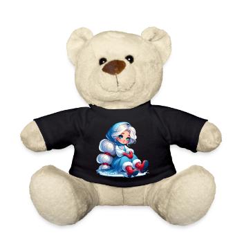 Ded Moroz Snegurotschka russischer Weihnachtsmann - Teddy - Schwarz - Vorne