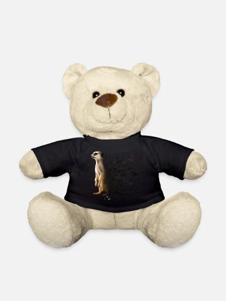 Erdmännchen - Teddy - Schwarz