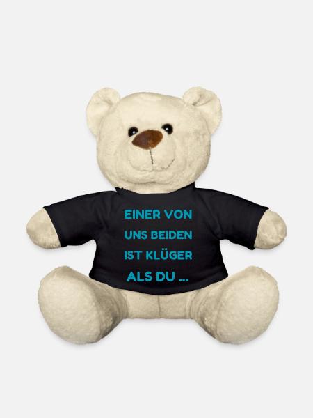 Einer Von Uns Beiden Ist Klüger - Teddy - Schwarz