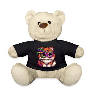 Mardi Gras chat persan, chat déguisé - Nounours - noir - Devant